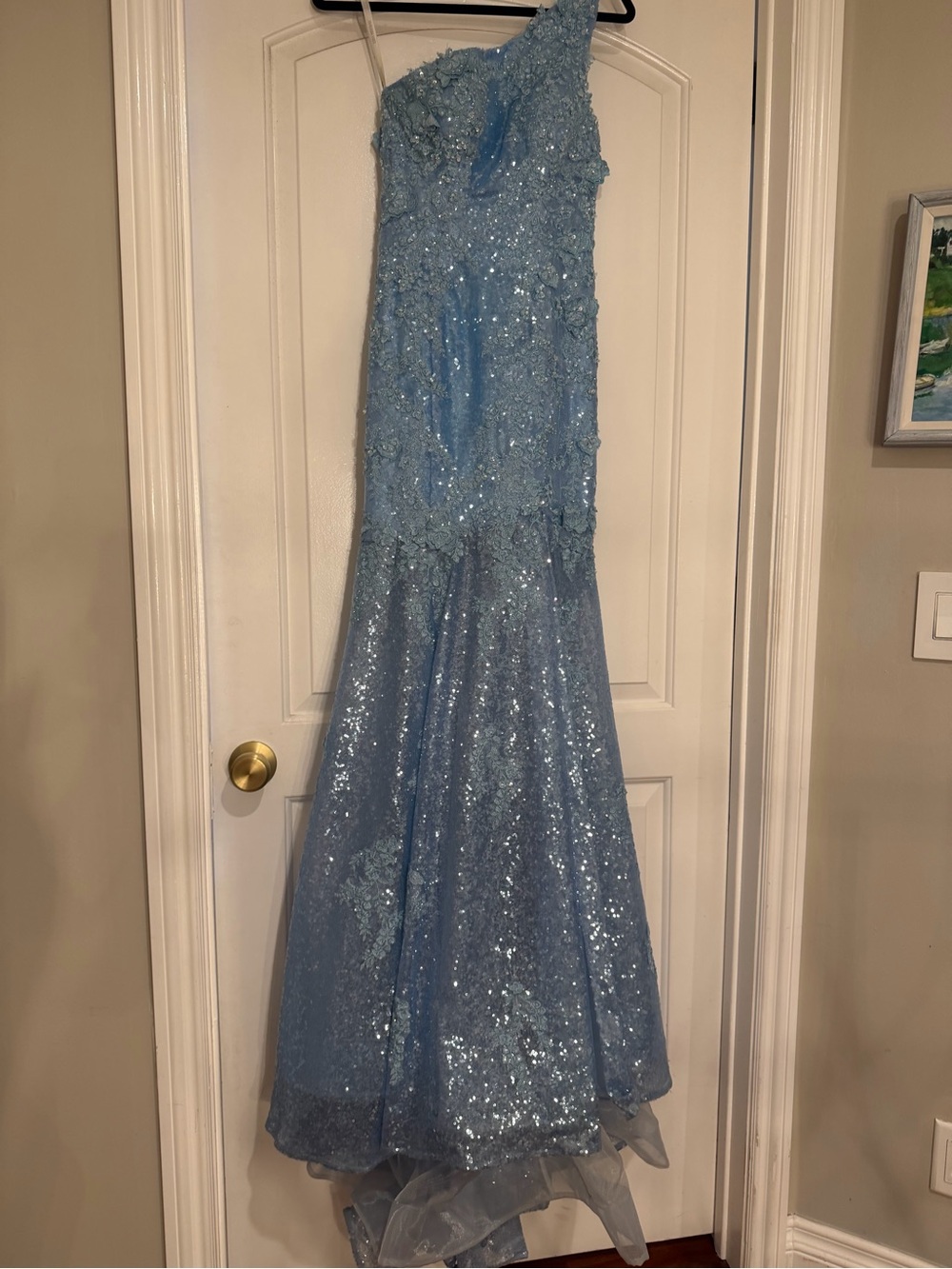 Beaded and Sequin Prom Dress - Picture 2 of 11